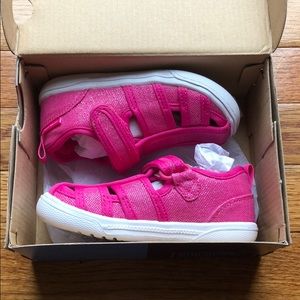 NWT Stride Rite hot pink sneaker sandals